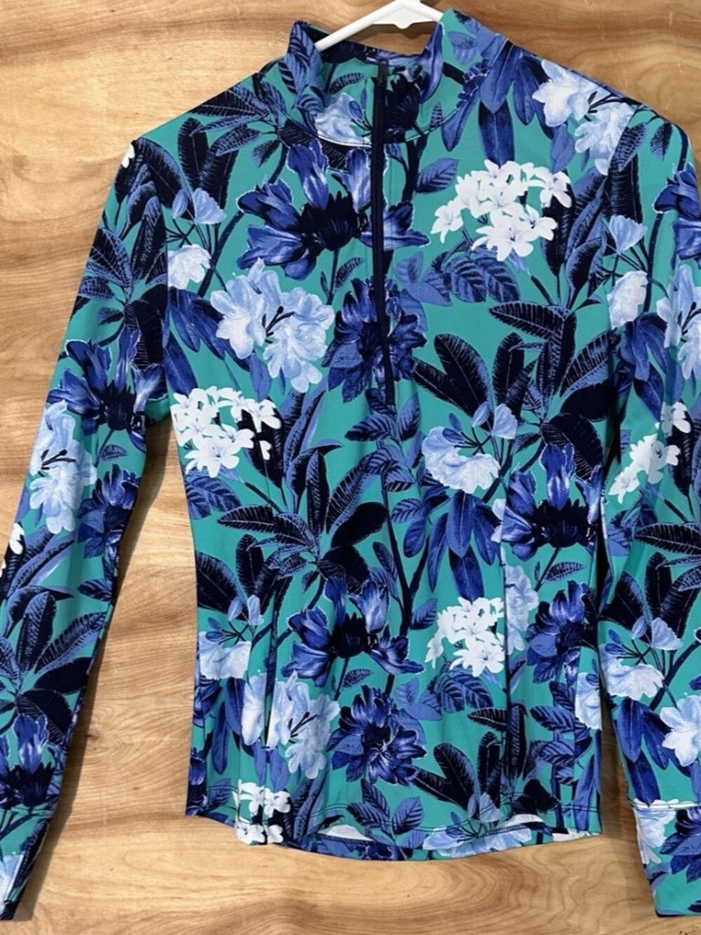 Tommy Bahama Active Women’s S Tropical Floral  1/4 Zip Performance Pullover
